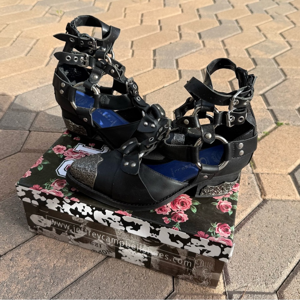 Rare Jeffrey Campbell Temeku Ankle Boots - Picture 2 of 5